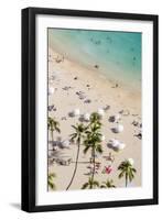 Waikiki Beach, Waikiki, Honolulu, Oahu, Hawaii, United States of America, Pacific-Michael DeFreitas-Framed Photographic Print