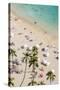 Waikiki Beach, Waikiki, Honolulu, Oahu, Hawaii, United States of America, Pacific-Michael DeFreitas-Stretched Canvas