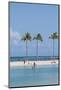 Waikiki Beach, Waikiki, Honolulu, Oahu, Hawaii, United States of America, Pacific-Michael DeFreitas-Mounted Photographic Print