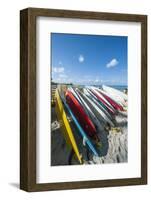 Waikiki Beach, Waikiki, Honolulu, Oahu, Hawaii-Michael DeFreitas-Framed Photographic Print