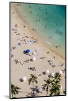 Waikiki Beach, Waikiki, Honolulu, Oahu, Hawaii-Michael DeFreitas-Mounted Photographic Print