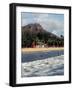 Waikiki Beach with Diamond Head, Honolulu, Oahu, Hawaii-Catherine Gehm-Framed Photographic Print