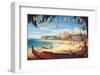 Waikiki Beach-Kerne Erickson-Framed Art Print