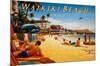 Waikiki Beach-Kerne Erickson-Mounted Art Print