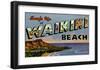Waikiki Beach-null-Framed Giclee Print