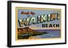 Waikiki Beach-null-Framed Giclee Print