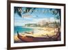 Waikiki Beach-Kerne Erickson-Framed Premium Giclee Print