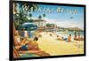 Waikiki Beach-Kerne Erickson-Framed Art Print