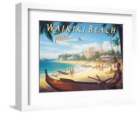 Waikiki Beach-Kerne Erickson-Framed Art Print