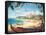 Waikiki Beach-Kerne Erickson-Framed Stretched Canvas