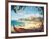 Waikiki Beach-Kerne Erickson-Framed Art Print