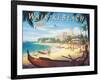 Waikiki Beach-Kerne Erickson-Framed Art Print