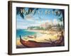 Waikiki Beach-Kerne Erickson-Framed Art Print