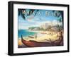 Waikiki Beach-Kerne Erickson-Framed Art Print