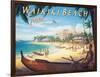 Waikiki Beach-Kerne Erickson-Framed Art Print