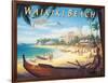 Waikiki Beach-Kerne Erickson-Framed Art Print