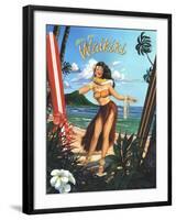 Waikiki Girl-Scott Westmoreland-Framed Art Print