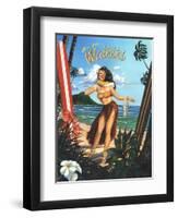 Waikiki Girl-Scott Westmoreland-Framed Art Print