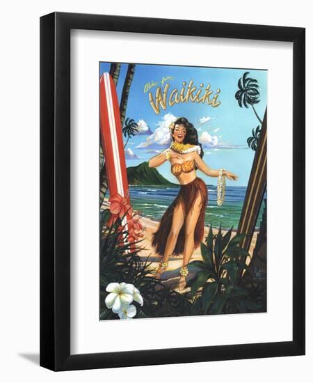 Waikiki Girl-Scott Westmoreland-Framed Art Print