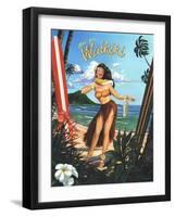 Waikiki Girl-Scott Westmoreland-Framed Art Print