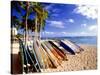 Waikiki Surfboards, Honolulu, Oahu, Hawaii-George Oze-Stretched Canvas