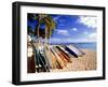 Waikiki Surfboards, Honolulu, Oahu, Hawaii-George Oze-Framed Photographic Print