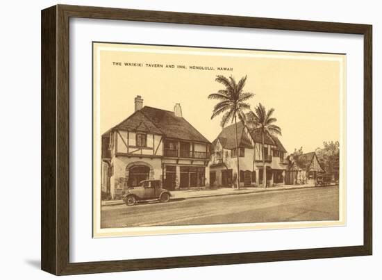 Waikiki Tavern, Honolulu, Hawaii-null-Framed Art Print