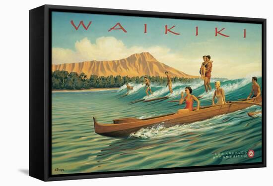 Waikiki-Kerne Erickson-Framed Stretched Canvas