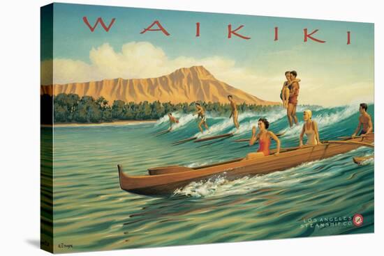 Waikiki-Kerne Erickson-Stretched Canvas