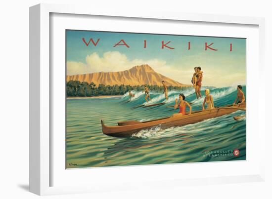 Waikiki-Kerne Erickson-Framed Art Print