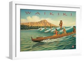 Waikiki-Kerne Erickson-Framed Art Print