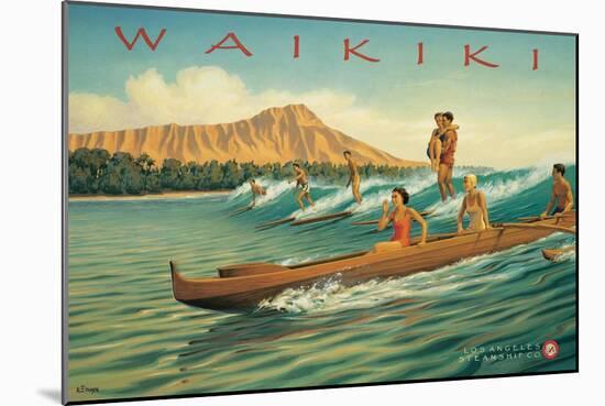 Waikiki-Kerne Erickson-Mounted Art Print