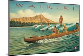 Waikiki-Kerne Erickson-Mounted Art Print