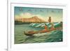 Waikiki-Kerne Erickson-Framed Premium Giclee Print