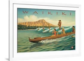 Waikiki-Kerne Erickson-Framed Premium Giclee Print