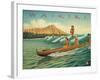 Waikiki-Kerne Erickson-Framed Art Print