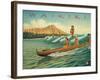 Waikiki-Kerne Erickson-Framed Art Print