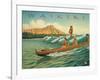 Waikiki-Kerne Erickson-Framed Art Print