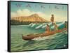 Waikiki-Kerne Erickson-Framed Stretched Canvas