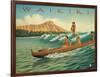 Waikiki-Kerne Erickson-Framed Art Print