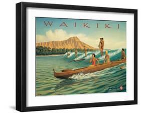 Waikiki-Kerne Erickson-Framed Art Print