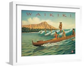 Waikiki-Kerne Erickson-Framed Art Print