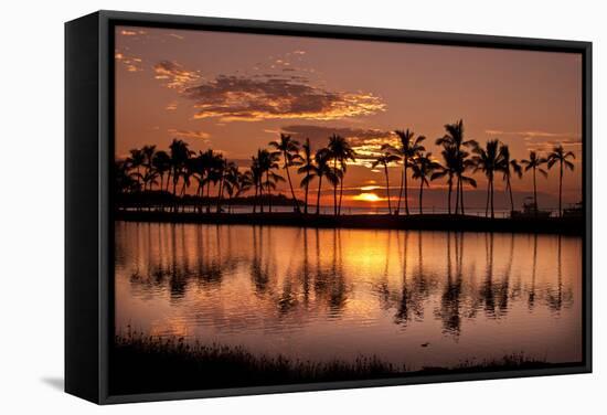 Waikoloa Sunset at Anaeho'omalu Bay-NT Photography-Framed Stretched Canvas