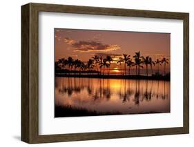 Waikoloa Sunset at Anaeho'omalu Bay-NT Photography-Framed Photographic Print