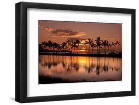 Waikoloa Sunset at Anaeho'omalu Bay-NT Photography-Framed Photographic Print