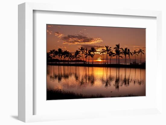 Waikoloa Sunset at Anaeho'omalu Bay-NT Photography-Framed Photographic Print