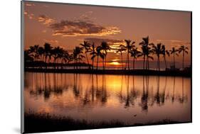 Waikoloa Sunset at Anaeho'omalu Bay-NT Photography-Mounted Photographic Print