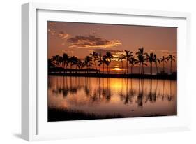 Waikoloa Sunset at Anaeho'omalu Bay-NT Photography-Framed Photographic Print