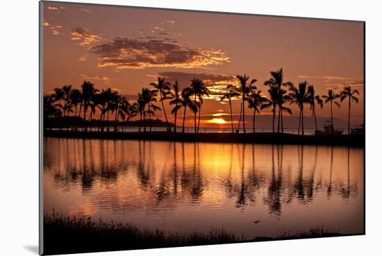Waikoloa Sunset at Anaeho'omalu Bay-NT Photography-Mounted Photographic Print