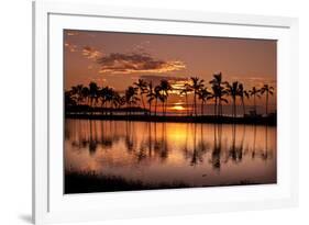 Waikoloa Sunset at Anaeho'omalu Bay-NT Photography-Framed Photographic Print